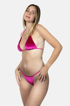 Mia Pink Velvet Bikini - www.loocaswim.com